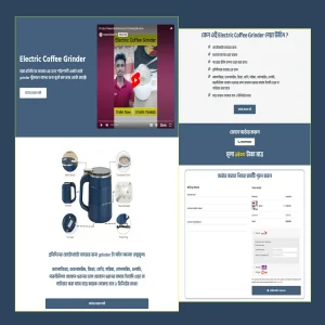 GrindMaster – Electric Coffee Bean Grinder Landing Page
