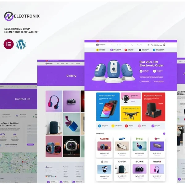 Electronix - Ultimate Elementor Template Kit for Electronics Stores