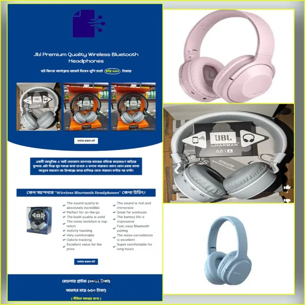 Wireless Headphones - Cartflows Landing Page Template