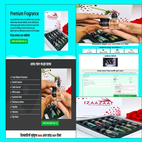 Premium Fragrance - Cartflows Landing Page Template